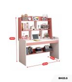 Bàn học BH23.5 120x50 - Trắng kết hợp Hồng