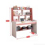 Bàn học BH23.5 120x50 - Trắng kết hợp Hồng