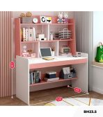 Bàn học BH23.5 120x50 - Trắng kết hợp Hồng