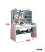 Bàn học BH23.6 120x50 - Trắng kết hợp Xanh dương