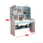 Bàn học BH23.6 120x50 - Trắng kết hợp Xanh dương