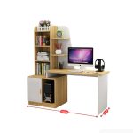 Bàn học BH24.1 100x45 - Vân gỗ nhạt kết hợp Trắng