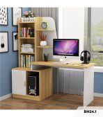 Bàn học BH24.1 100x45 - Vân gỗ nhạt kết hợp Trắng