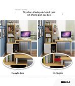 Bàn học BH24.1 100x45 - Vân gỗ nhạt kết hợp Trắng