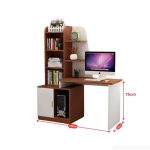 Bàn học BH24.2 100x45 - Vân gỗ đậm kết hợp Trắng