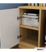 Bàn học BH24.4 120x50 - Vân gỗ đậm kết hợp Trắng