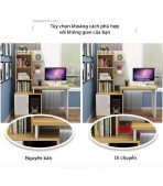 Bàn học BH24.4 120x50 - Vân gỗ đậm kết hợp Trắng