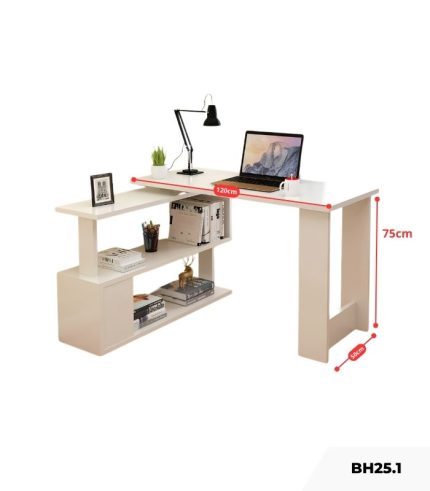 Bàn học BH25.1 120x50 - Trắng