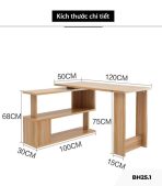 Bàn học BH25.1 120x50 - Trắng