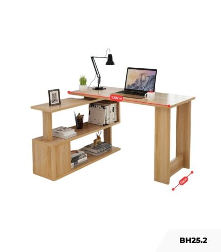 Bàn học BH25.2 120x50 - Vân gỗ nhạt