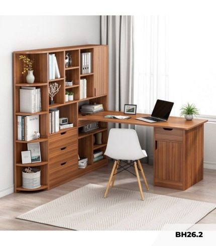 Bàn học BH26.2 120x45 - Vân gỗ đậm