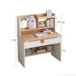 Bàn học BH27.1 80x50 - Vân gỗ nhạt kết hợp Trắng