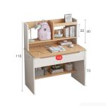 Bàn học BH27.2 100x50 - Vân gỗ nhạt kết hợp Trắng