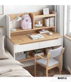 Bàn học BH27.2 100x50 - Vân gỗ nhạt kết hợp Trắng