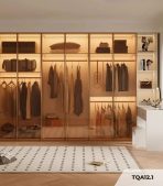 Tủ quần áo Cánh Mở Khung nhôm Kính màu 140x200 TQA12.1 - Trắng