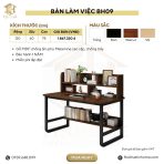 Bàn học BH09.2 120x60 - Vân gỗ nhạt