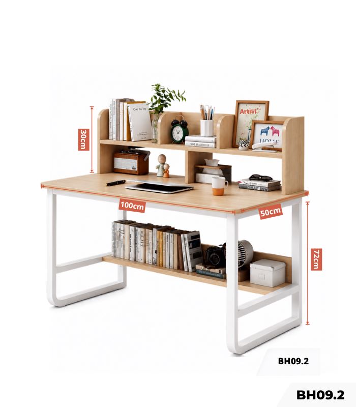 Bàn học BH09.2 100x50 - Vân gỗ nhạt