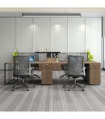 Cụm bàn làm việc 4 người LBV67.2 240x120 - Vân gỗ đậm