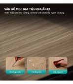 Cụm bàn làm việc 4 người LBV68.1 240x120 - Vân gỗ nhạt