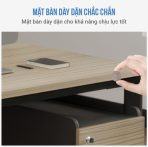 Cụm bàn làm việc 4 người LBV70.2 240x120 - Vân gỗ Khung đen