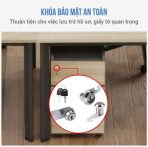 Cụm bàn làm việc 6+1 người LBV77.1 464x268 - Mặt bàn trắng - Khung đen