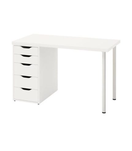 Bàn làm việc IKEA 1 Tủ LBV63.6 140x60 - Trắng