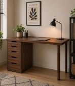 Bàn làm việc IKEA 1 Tủ LBV63.14 160x60 - Vân gỗ đậm