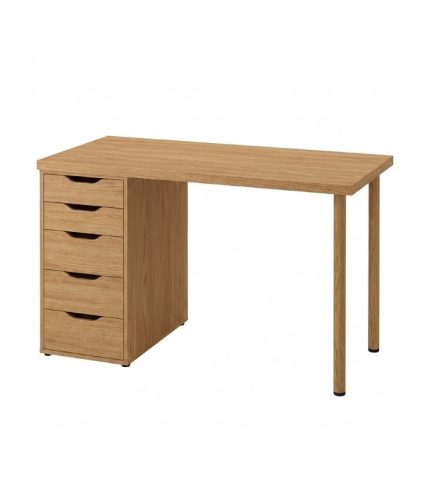 Bàn làm việc IKEA 1 Tủ LBV63.14 160x60 - Vân gỗ đậm