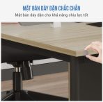 Cụm bàn làm việc 6 người LBV69.1 400x120 - Vân gỗ nhạt