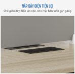 Cụm bàn làm việc 6 người LBV69.1 400x120 - Vân gỗ nhạt