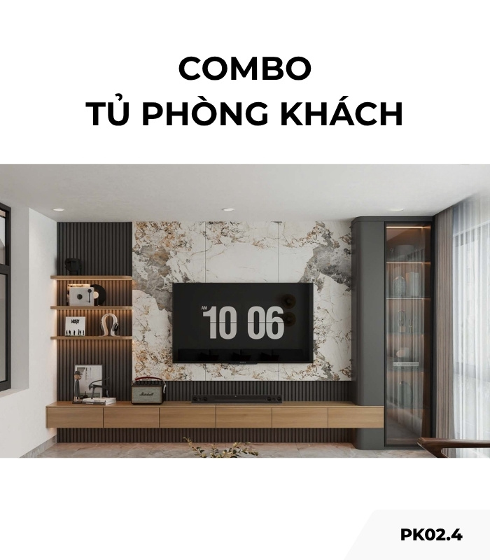 Combo tủ phòng khách PK02.4