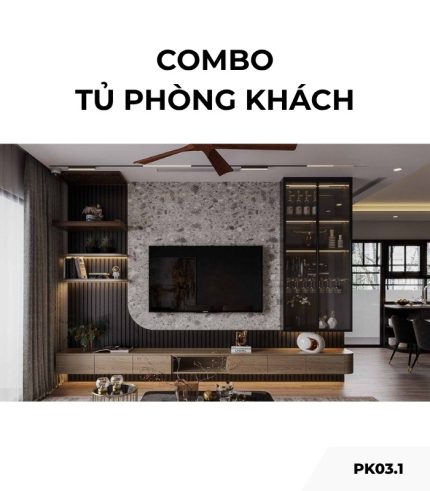 Combo tủ phòng khách PK03.1