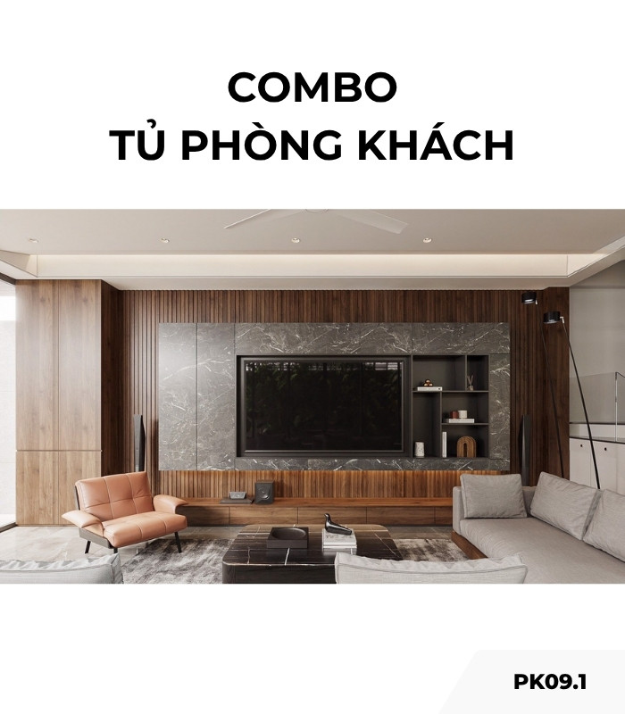 Combo tủ phòng khách PK09.1