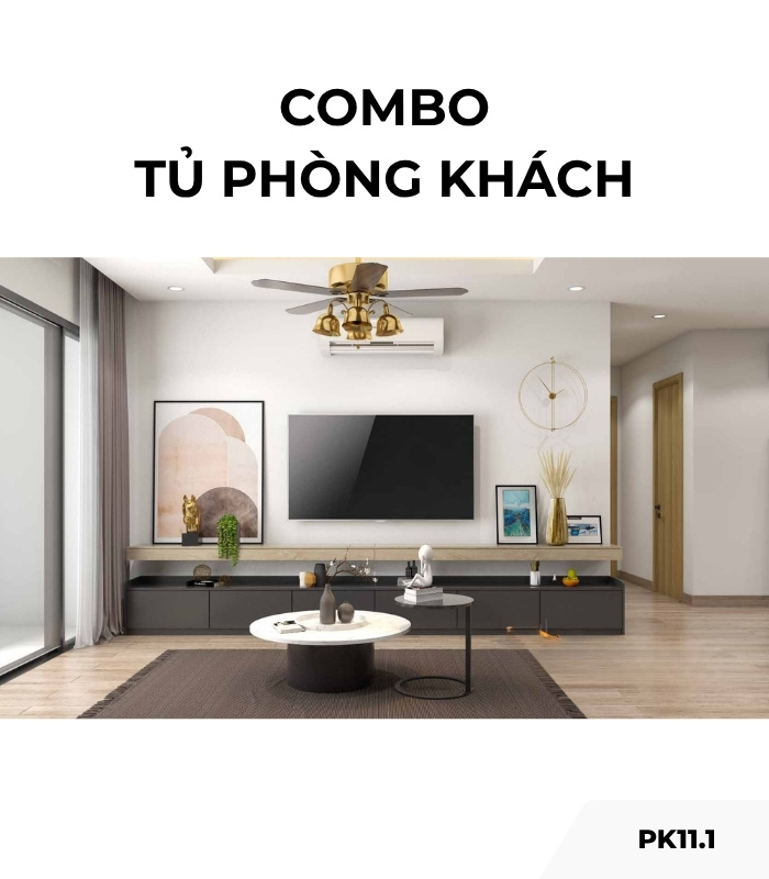 Combo tủ phòng khách PK11.1