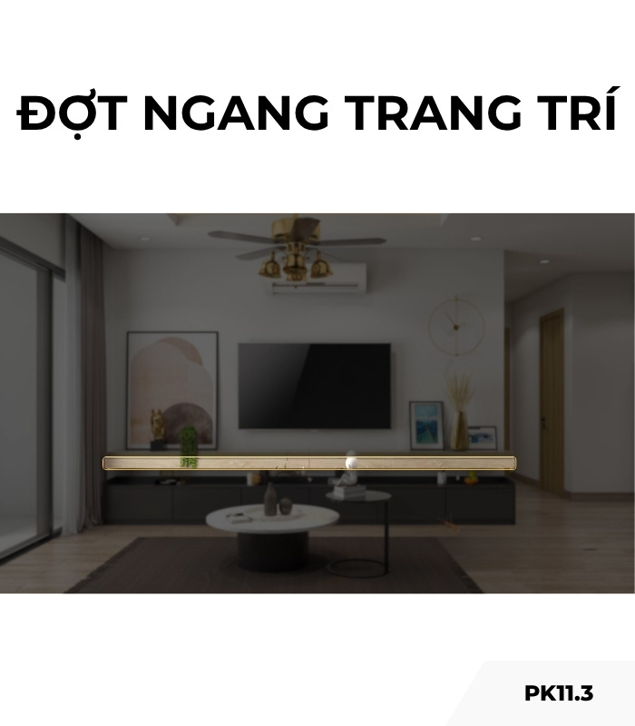 Đợt ngang trang trí PK11.3 360x10 - Gỗ