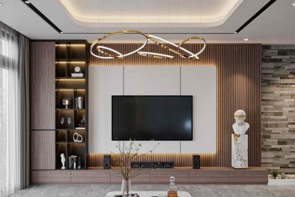 Tủ trang trí gỗ PK04.3