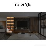 Tủ rượu cánh Khung nhôm Kính màu PK17.3 100x240 - Gỗ