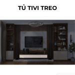 Tủ tivi treo PK13.2 240x25 - Gỗ kết hợp Be nhạt