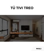 Tủ tivi treo PK15.2 330x15 - Gỗ