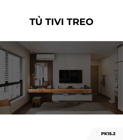Tủ tivi treo PK15.2 330x15 - Gỗ
