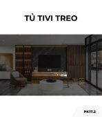 Tủ tivi treo PK17.2 220x25 - Gỗ