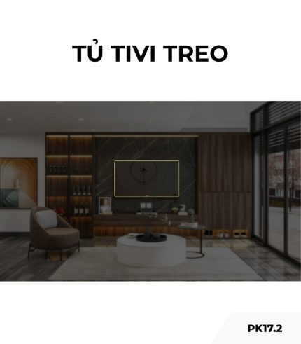 Tủ tivi treo PK17.2 220x25 - Gỗ