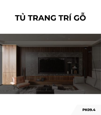 Tủ trang trí gỗ PK09.4