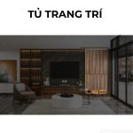 Tủ trang trí gỗ PK17.4 110x240 - Gỗ
