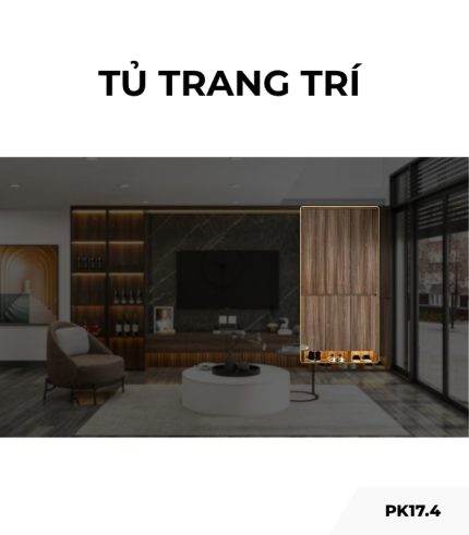 Tủ trang trí gỗ PK17.4 110x240 - Gỗ