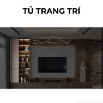 Tủ trang trí gỗ PK04.3 110x235