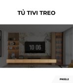 Tủ tivi treo PK02.2