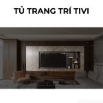 Tủ trang trí tivi PK09.3 360x160 - Vân đá kết hợp Ghi đậm