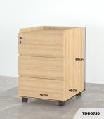 Tab Di Động 3 Ngăn TDD07.10 40x48x60 - Vân gỗ