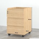 Tab Di Động 3 Ngăn TDD07.10 40x48x60 - Vân gỗ